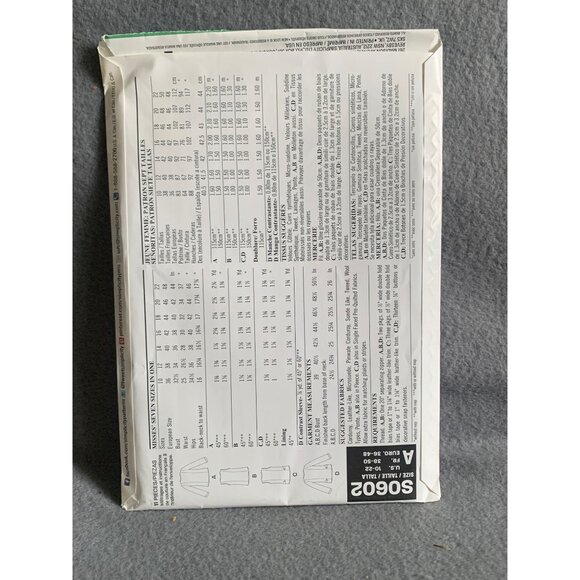 New Look Sewing Pattern 6062 Womens Jacket Vest Size 10-22 uncut - Picture 2 of 2